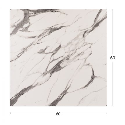 ΕΠΙΦΑΝΕΙΑ ΤΡΑΠΕΖΙΟΥ HPL HM5837.11 MARBLE WHITE-GREY 60x60 εκ. ΠΑΧΟΥΣ 12mm.-2