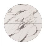 ΕΠΙΦΑΝΕΙΑ ΤΡΑΠΕΖΙΟΥ HPL HM5842.11 MARBLE WHITE-GREY Φ69 εκ. ΠΑΧΟΥΣ 12mm.-2