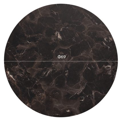 ΕΠΙΦΑΝΕΙΑ ΤΡΑΠΕΖΙΟΥ HPL HM5842.14 BROWN MARBLE Φ69 εκ. ΠΑΧΟΥΣ 12mm.-2