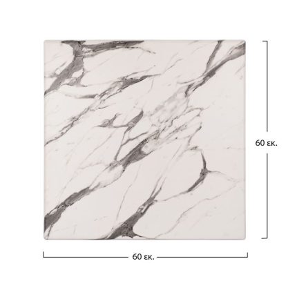 ΕΠΙΦΑΝΕΙΑ ΤΡΑΠΕΖΙΟΥ WERZALIT 60Χ60 MARBLE WHITE-GREY 5657 HM5229.11-2