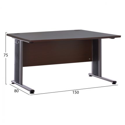 ΓΡΑΦΕΙΟ ΕΠΑΓΓΕΛΜΑΤΙΚΟ VALDEN HM2045.02 WENGE 150X80X75-2