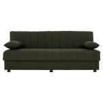 ΚΑΝΑΠΕΣ ΚΡΕΒΑΤΙ ANDRI ΤΡΙΘΕΣΙΟΣ DARK OLIVE HM3239.05 180x72x77 εκ.-4