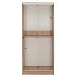 ΝΤΟΥΛΑΠΑ ΣΥΡΟΜΕΝΗ ADLER ΜΕΛΑΜΙΝΗΣ 90x45x210Yεκ. SONAMA OAK 2ΦΥΛΛΗ HM2436.01-4