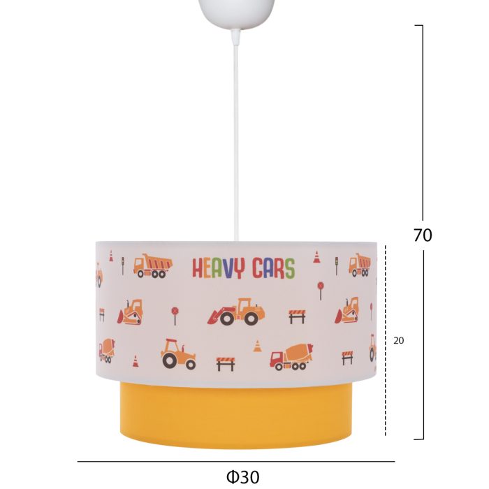 ΠΑΙΔΙΚΟ ΦΩΤΙΣΤΙΚΟ ΟΡΟΦΗΣ ΥΦΑΣΜΑΤΙΝΟ HM7572.04  Φ30x70εκ.-2