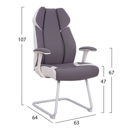 ΠΟΛΥΘΡΟΝΑ ZAHARA HM1102 ΣΕ ΓΚΡΙ ΧΡΩΜΑ 63x64x107cm-2