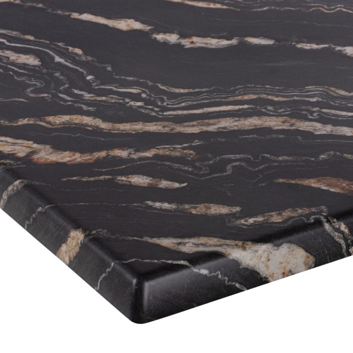 ΕΠΙΦΑΝΕΙΑ ΤΡΑΠΕΖΙΟΥ ΤΕΤΡΑΓΩΝΗ 5787 WERZALIT 70X70 εκ. BLACK GOLD MARBLE HM5230.15-4