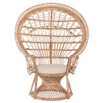 ΠΟΛΥΘΡΟΝΑ ROYAL PEACOCK ΑΠΟ BAMBOO ΜΕ ΜΑΞΙΛΑΡΙ 134X65X150Yεκ.HM9342-3