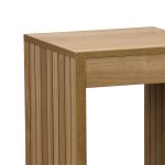 Βοηθητικό τραπέζι Focused pakoworld MDF φυσικό 40x40x50εκ-2