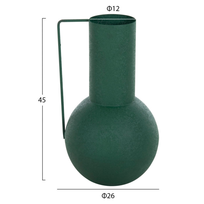 ΔΙΑΚΟΣΜΗΤΙΚΟ BAZO FLAGON HM4260.03 ΜΕΤΑΛΛΟ ΣΕ ΠΡΑΣΙΝΟ Φ26x45Υ εκ.-2