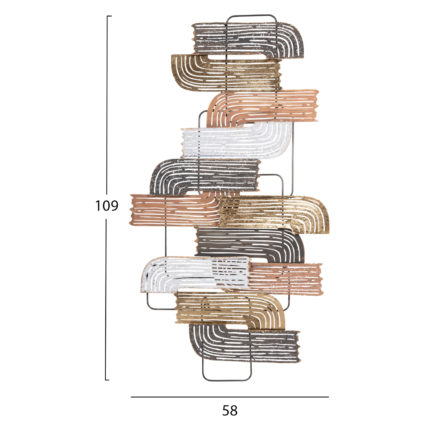 ΔΙΑΚΟΣΜΗΤΙΚΟ ΤΟΙΧΟΥ HM4206 ΜΕΤΑΛΛΟ ΣΕ ΔΙΑΦΟΡΑ ΧΡΩΜΑΤΑ 58x4x109εκ.-2