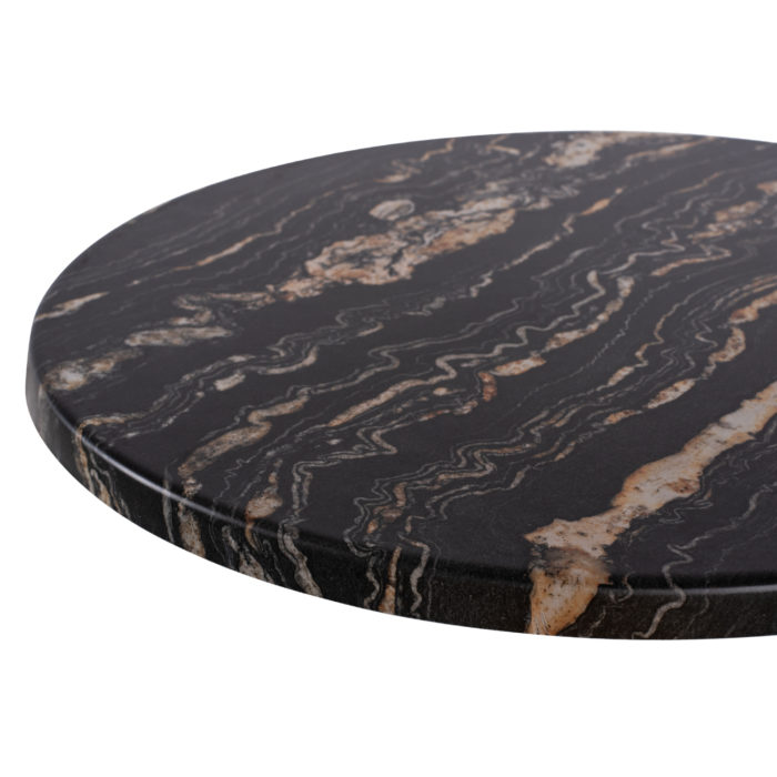 ΕΠΙΦΑΝΕΙΑ ΤΡΑΠΕΖΙΟΥ Φ60Χ2.5εκ. 5787 WERZALIT BLACK GOLD MARBLE HM5227.15-4