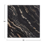 ΕΠΙΦΑΝΕΙΑ ΤΡΑΠΕΖΙΟΥ WERZALIT 80Χ80Χ3.5εκ. BLACK GOLD MARBLE HM5231.15-2