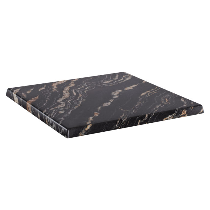 ΕΠΙΦΑΝΕΙΑ ΤΡΑΠΕΖΙΟΥ WERZALIT 80Χ80Χ3.5εκ. BLACK GOLD MARBLE HM5231.15-3