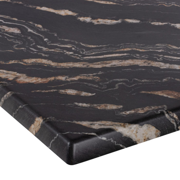 ΕΠΙΦΑΝΕΙΑ ΤΡΑΠΕΖΙΟΥ WERZALIT 80Χ80Χ3.5εκ. BLACK GOLD MARBLE HM5231.15-4