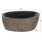 ΝΕΡΟΧΥΤΗΣ STONE SINK ΛΑΞΕΥΜΕΝΗ ΠΕΤΡΑ ΓΚΡΙ ΧΡΩΜΑ 40x40x20Yεκ.HM7807-2