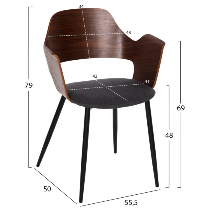 ΣΕΤ ΤΡΑΠΕΖΑΡΙΑ ΕΣΩΤ. ΧΩΡΟΥ 5ΤΜΧ HM11964 ΤΡΑΠΕΖΙ DENTY & 4 ΚΑΡΕΚΛΕΣ VELP-3