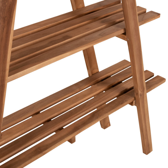 ΒΙΒΛΙΟΘΗΚΗ STAM HM7895 TEAK ΞΥΛΟ ΣΕ ΦΥΣΙΚΟ ΧΡΩΜΑ 120x33x180Y εκ.-5