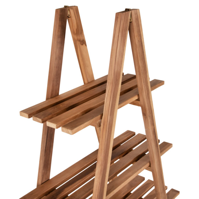 ΒΙΒΛΙΟΘΗΚΗ STAM HM7895 TEAK ΞΥΛΟ ΣΕ ΦΥΣΙΚΟ ΧΡΩΜΑ 120x33x180Y εκ.-6