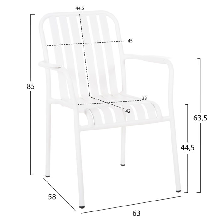 ΠΟΛΥΘΡΟΝΑ ΑΛΟΥΜΙΝΙΟΥ RACHEL HM6088.02 ΛΕΥΚΗ 63x58x85Υεκ.-2