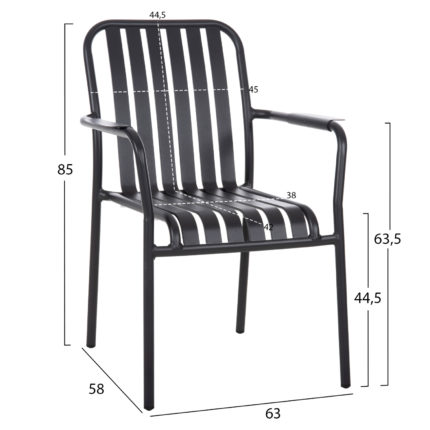 ΠΟΛΥΘΡΟΝΑ ΑΛΟΥΜΙΝΙΟΥ RACHEL HM6088.10 ΑΝΘΡΑΚΙ 63x58x85Υεκ.-2