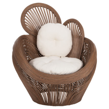 ΠΟΛΥΘΡΟΝΑ CIRCE HM9883 RATTAN ΚΑΦΕ-ΜΑΞΙΛΑΡΙΑ ΕΚΡΟΥ 100x74x112