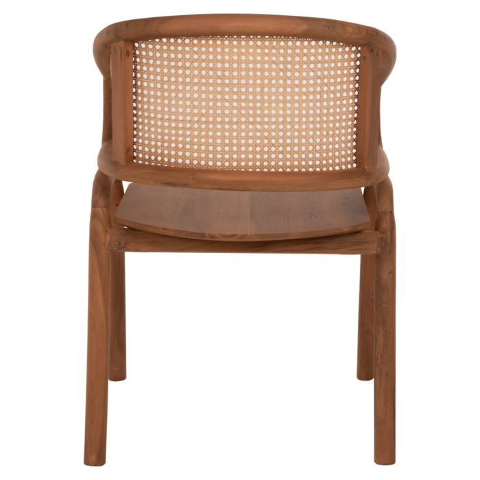 ΠΟΛΥΘΡΟΝΑ ΜΑΣΙΦ ΞΥΛΟ ΤEAK & RATTAN ΠΛΑΤΗ ΦΥΣΙΚΟ 57x62x83Υεκ.HM9402.01-6