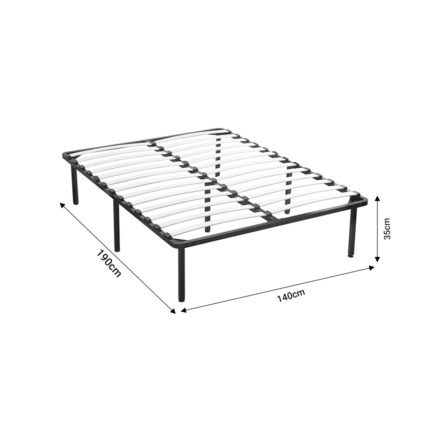 Σομιές μεταλλικός Quinnton pakoworld 140x190x35εκ