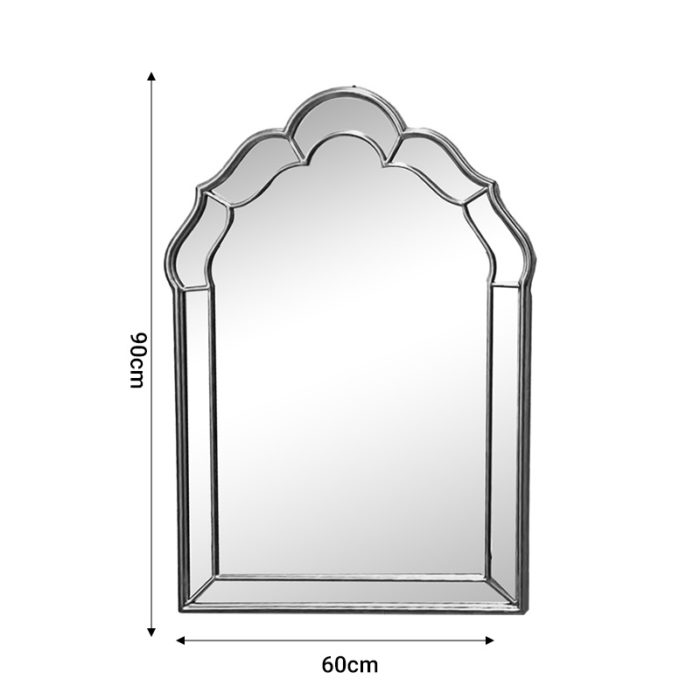 Καθρέπτης Xoton Inart χρυσό μέταλλο 60x3x90εκ