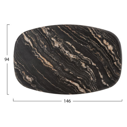 ΕΠΙΦΑΝΕΙΑ ΤΡΑΠΕΖΙΟΥ 5787 WERZALIT HM5916.15 BLACK GOLD MARBLE 146X94 εκ.-2