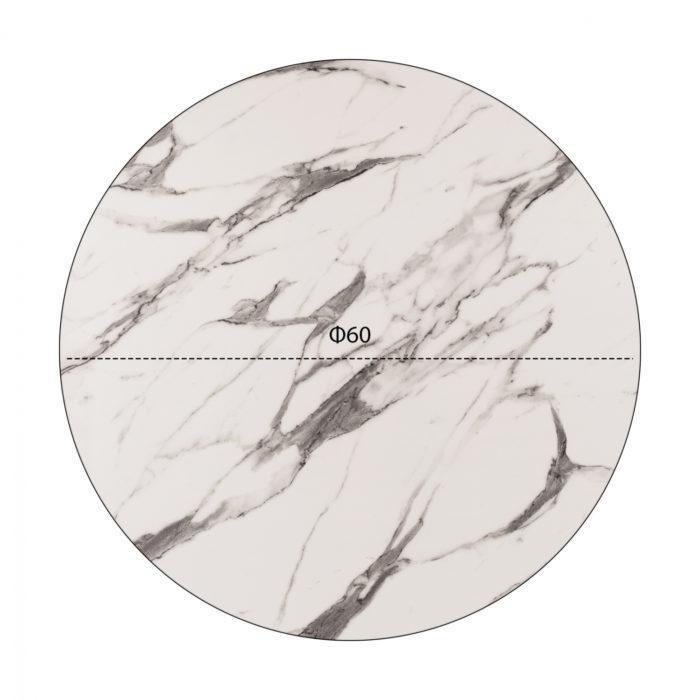 ΕΠΙΦΑΝΕΙΑ ΤΡΑΠΕΖΙΟΥ HPL HM5841.11 MARBLE WHITE-GREY Φ60 εκ. ΠΑΧΟΥΣ 12mm.-2