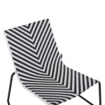 ΜΕΤΑΛΛΙΚΗ ΚΑΡΕΚΛΑ PONY HM6082 ΜΑΥΡΟ & ΑΣΠΡΟ ΣΥΝΘ.RATTAN 66x68x75Υεκ.-7