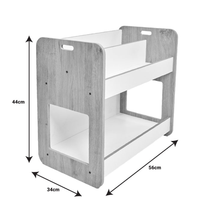 Ραφιέρα Dovere pakoworld λευκό mdf 56x34x55εκ-2