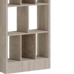 Βιβλιοθήκη Dividre pakoworld sonoma oak μελαμίνης 80x30x181εκ-2