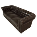 ΚΑΝΑΠΕΣ 3ΘΕΣΙΟΣ T.CHESTERFIELD HM3009.01 ΤΕΧΝΟΔΕΡΜΑ ΣΚΟΥΡΟ ΚΑΦΕ 208x90x73Υ εκ.-4