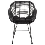 ΠΟΛΥΘΡΟΝΑ ΜΕ ΜΑΞΙΛΑΡΙ ΜΕΤΑΛΛΙΚΗ ALLEGRA HM5450.32 ΜΕ WICKER ΜΑΥΡΟ 58x59x82Υεκ.-3