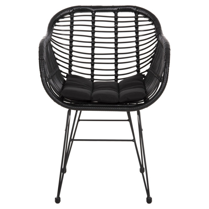 ΠΟΛΥΘΡΟΝΑ ΜΕ ΜΑΞΙΛΑΡΙ ΜΕΤΑΛΛΙΚΗ ALLEGRA HM5450.32 ΜΕ WICKER ΜΑΥΡΟ 58x59x82Υεκ.-3