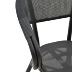 Πολυθρόνα Isaia pakoworld μαύρο αλουμίνιο-textilene μαύρο 57x57x83εκ-3
