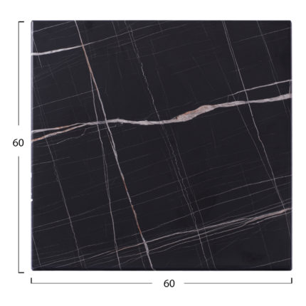 ΕΠΙΦΑΝΕΙΑ ΤΡΑΠΕΖΙΟΥ WERZALIT 60Χ60Χ3.5εκ.  ΜΑΥΡΟ ΜΑΡΜΑΡΟ 741 HM5229.13-2