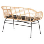 ΚΑΝΑΠΕΣ ALLEGRA HM6077 ΜΑΥΡΟ ΜΕΤΑΛΛΟ-ΜΠΕΖ ΣΥΝΘ.RATTAN 120x62x80Υεκ.-5