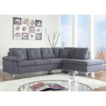 ΚΑΝΑΠΕΣ ΓΩΝΙΑ ΔΕΞΙΑ ZAILA HM3087R ΥΦΑΣΜΑ ΓΚΡΙ 282x197x90 εκ.-2