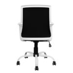 ΚΑΡΕΚΛΑ ΓΡΑΦΕΙΟΥ MALFOI HM1053.01 ΜΑΥΡO MESH & ΠΟΔΙ ΜΕΤΑΛΛΙΚΟ 58x59x103 εκ.-6