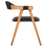 ΠΟΛΥΘΡΟΝΑ RIMINI HM9867.02 ΞΥΛΟ TEAK ΦΥΣΙΚΟ-ΜΑΥΡΟ ΣΧΟΙΝΙ & PU ΚΑΘΙΣΜΑ 60x61x76Υεκ.-4