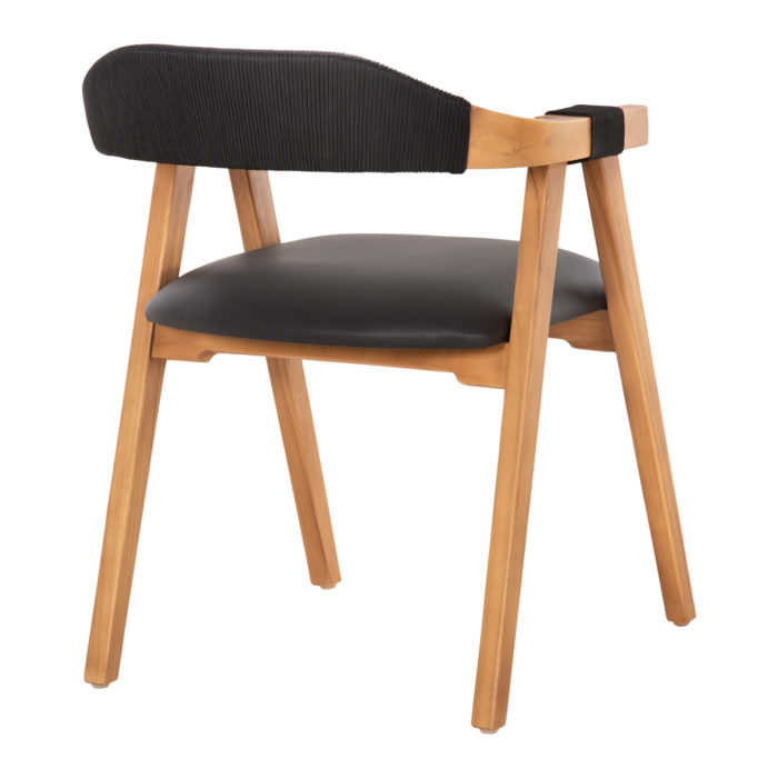 ΠΟΛΥΘΡΟΝΑ RIMINI HM9867.02 ΞΥΛΟ TEAK ΦΥΣΙΚΟ-ΜΑΥΡΟ ΣΧΟΙΝΙ & PU ΚΑΘΙΣΜΑ 60x61x76Υεκ.-5