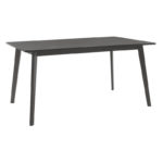 Tραπεζαρία Benson - Orlean pakoworld σετ 7τμχ rustic grey - ύφασμα γκρι 150x90x75εκ