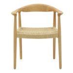 Πολυθρόνα Juvan pakoworld φυσικό rubberwood 64x53x77εκ-2