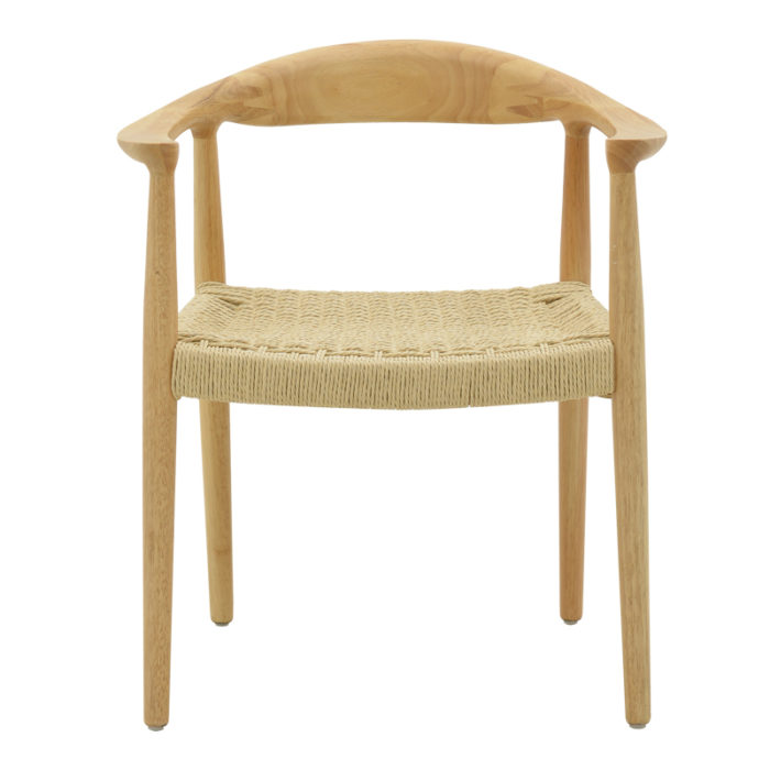 Πολυθρόνα Juvan pakoworld φυσικό rubberwood 64x53x77εκ-2