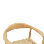 Πολυθρόνα Juvan pakoworld φυσικό rubberwood 64x53x77εκ-3