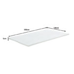 Ανώστρωμα Casmeriane pakoworld roll pack λευκό ύφασμα-memory foam 140x200x5εκ-3