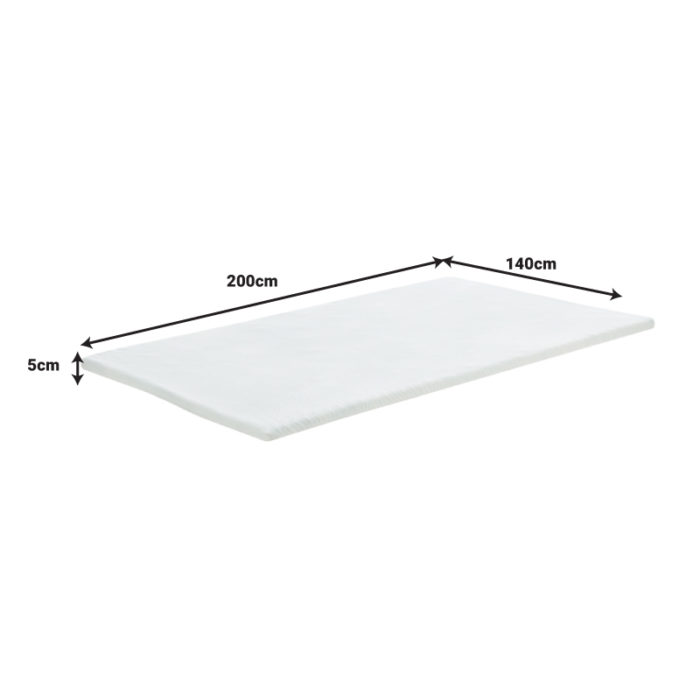 Ανώστρωμα Casmeriane pakoworld roll pack λευκό ύφασμα-memory foam 140x200x5εκ-3