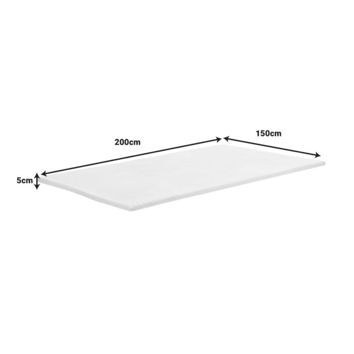 Ανώστρωμα Casmeriane pakoworld roll pack λευκό ύφασμα-memory foam 150x200x5εκ-3